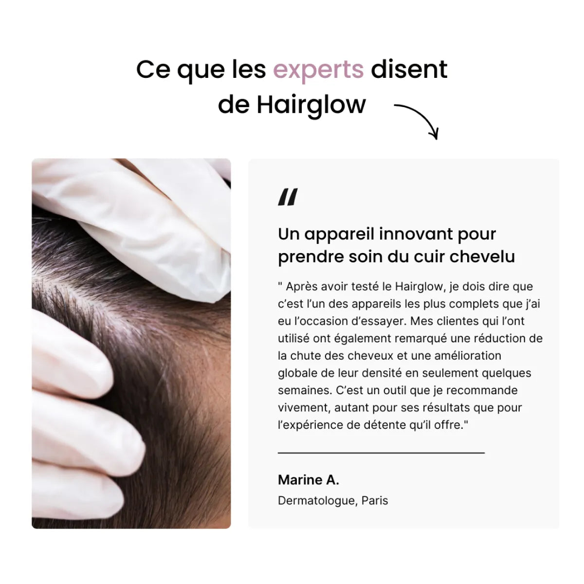 Hairglow© Brosse luminothérapie massage cuir chevelu